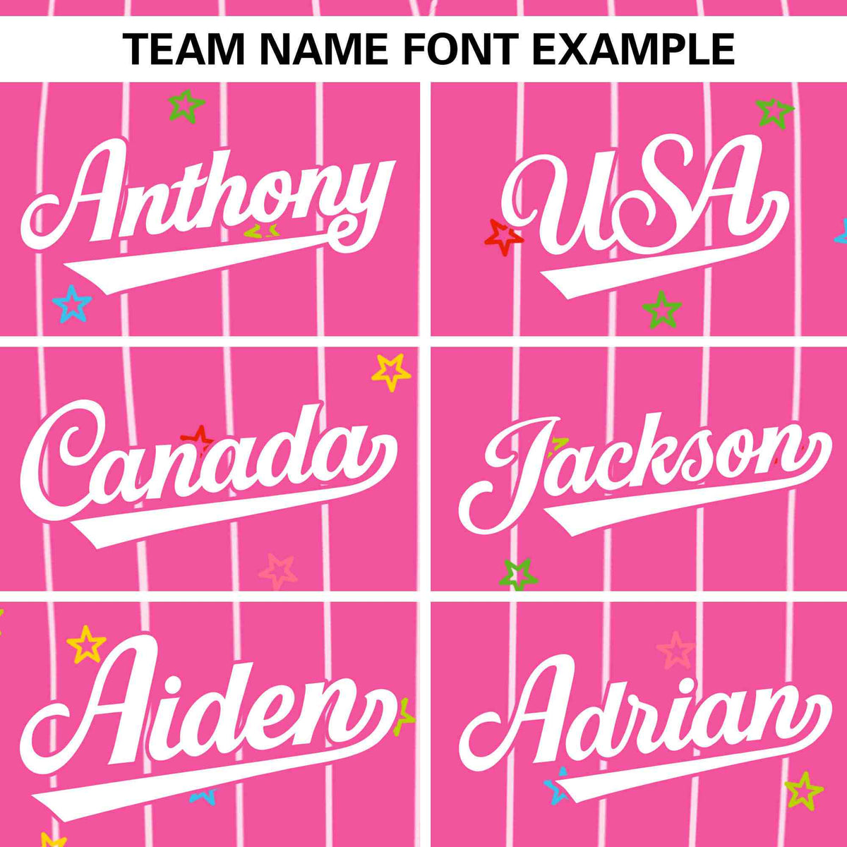 Custom Pink White Stripe Fashion Personalized Star Pattern Authentic Baseball Jersey Limited