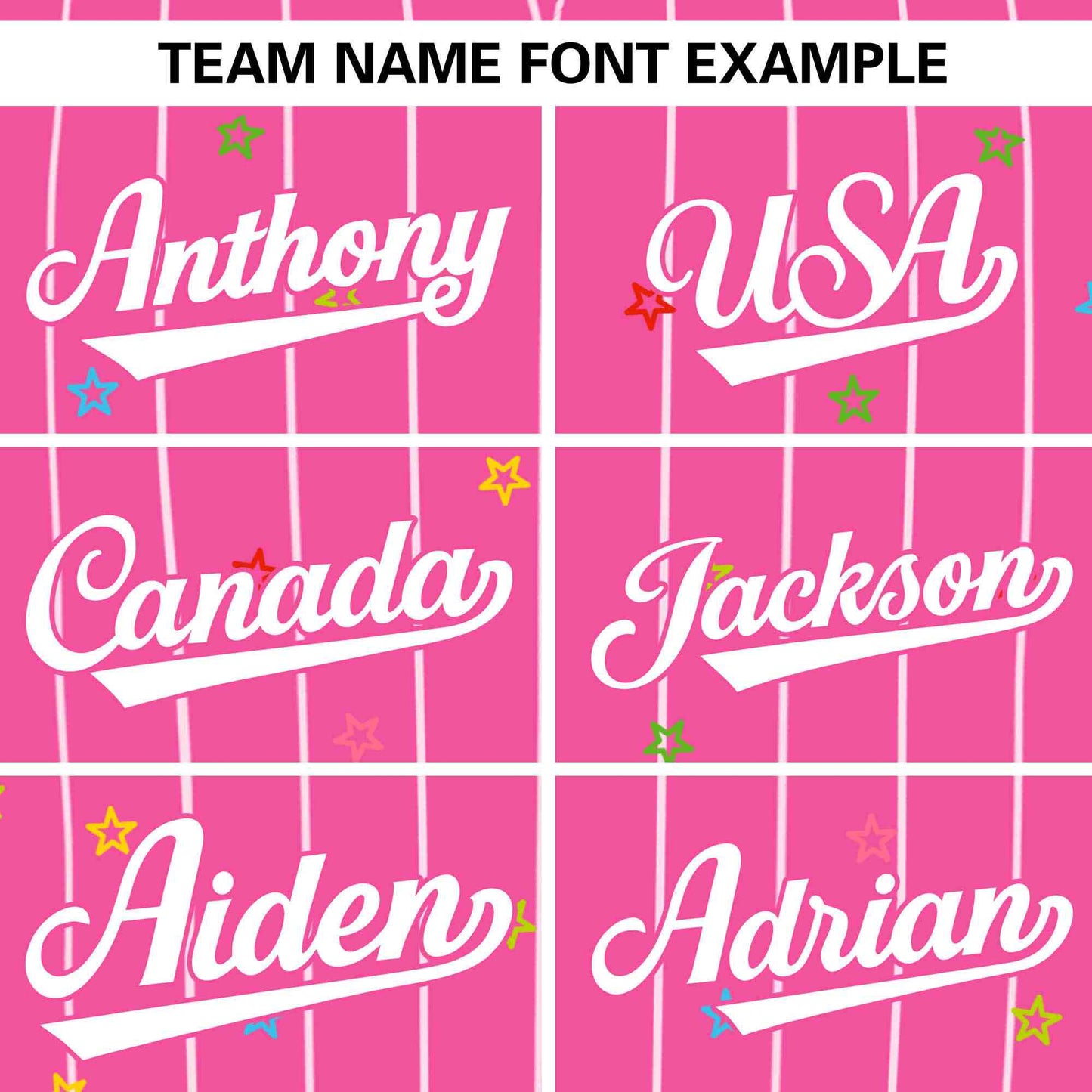 Custom Pink White Stripe Fashion Personalized Star Pattern Authentic Baseball Jersey Limited