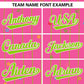 Custom Pink Neon Green Stripe Fashion Personalized Star Pattern Authentic Baseball Jersey Limited