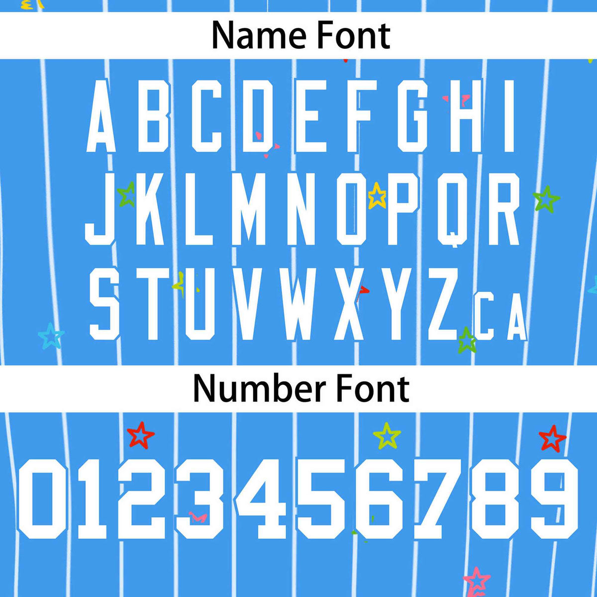 Custom Powder Blue White Stripe Fashion Personalized Star Pattern Authentic Baseball Jersey Limited