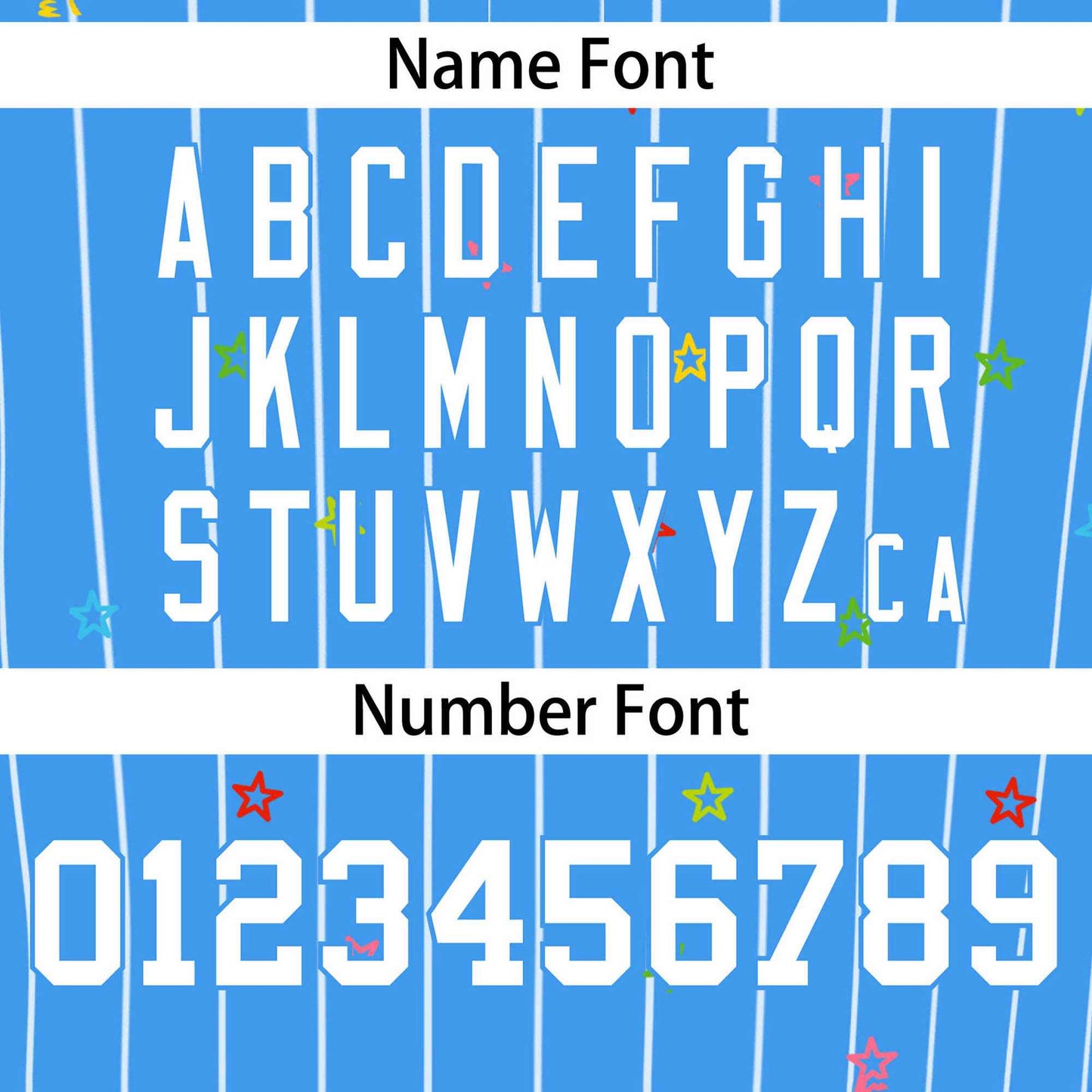 Custom Powder Blue White Stripe Fashion Personalized Star Pattern Authentic Baseball Jersey Limited