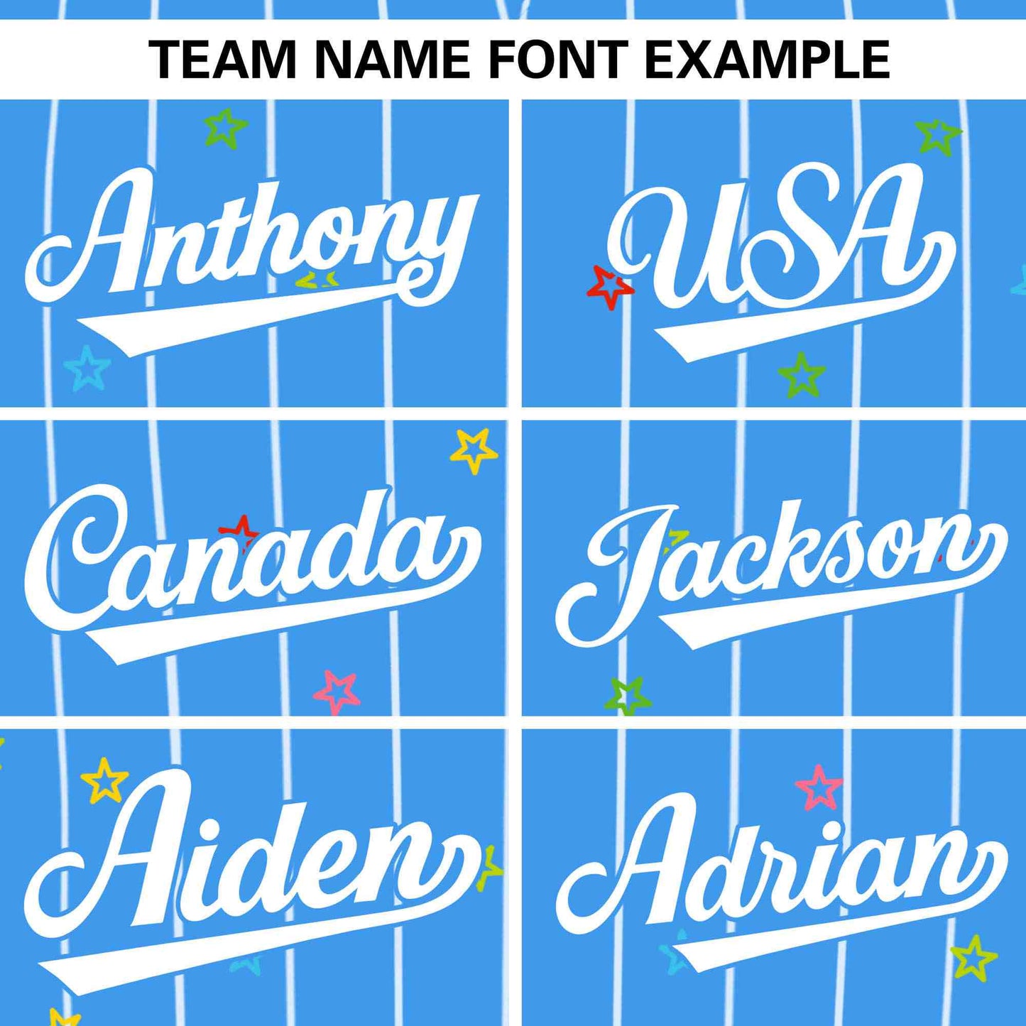 Custom Powder Blue White Stripe Fashion Personalized Star Pattern Authentic Baseball Jersey Limited