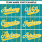 Custom Aqua Gold Stripe Fashion Personalized Star Pattern Authentic Baseball Jersey Limited