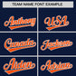 Custom Navy Orange Star Ribbing Authentic Baseball Jersey Limited
