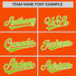 Custom Orange Neon Green Star Ribbing Authentic Baseball Jersey Limited
