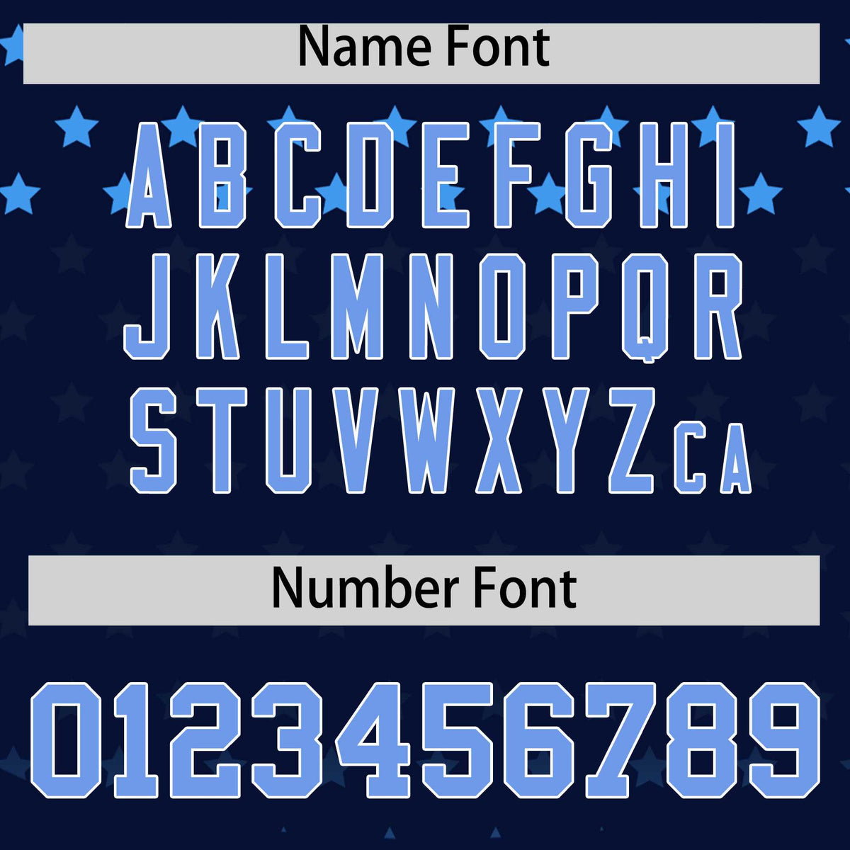 Custom Navy Light Blue-White Raglan Sleeve Personalized Star Print Authentic Baseball Jersey Limited