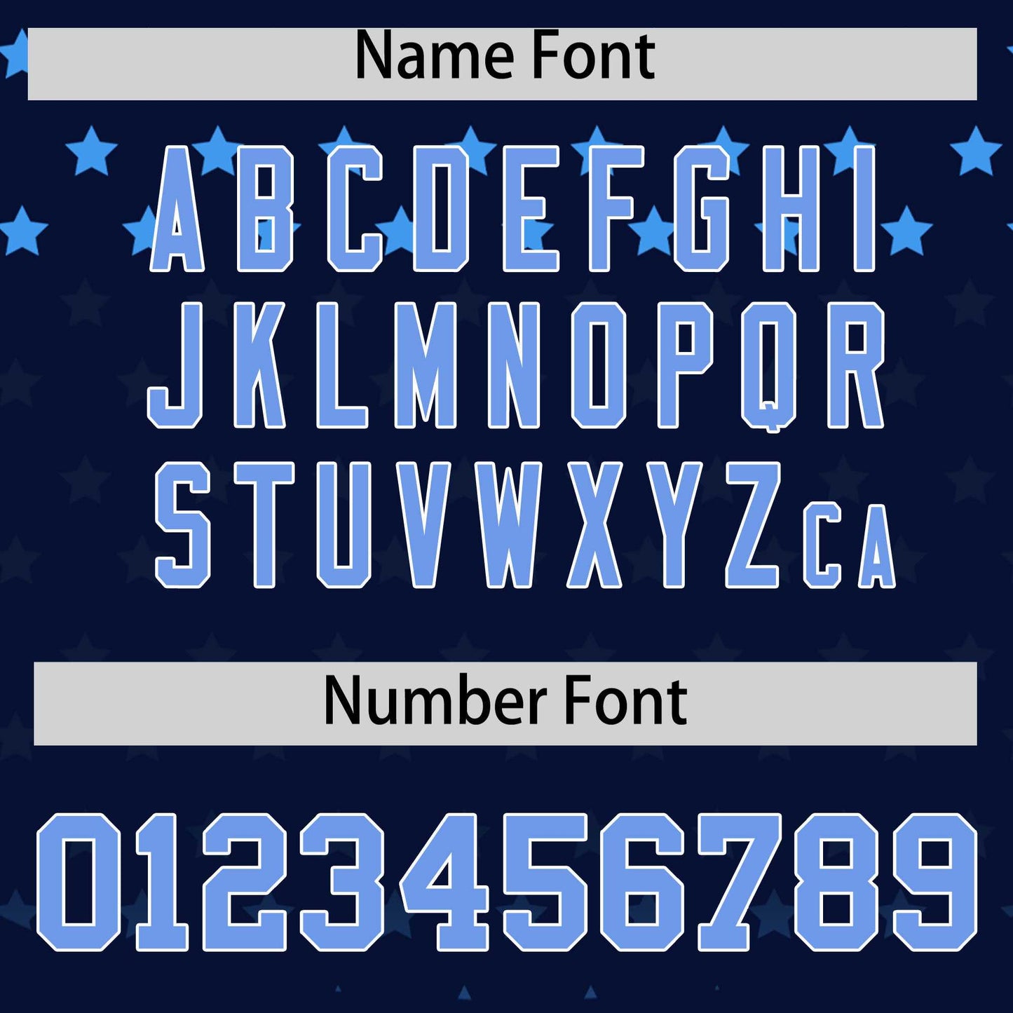 Custom Navy Light Blue-White Raglan Sleeve Personalized Star Print Authentic Baseball Jersey Limited