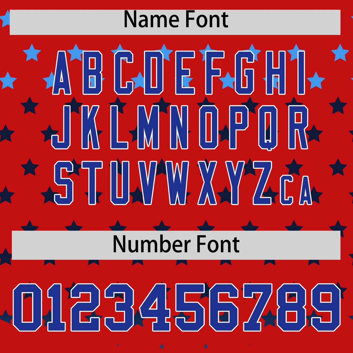 Custom Red Royal-White Raglan Sleeve Personalized Star Print Authentic Baseball Jersey Limited