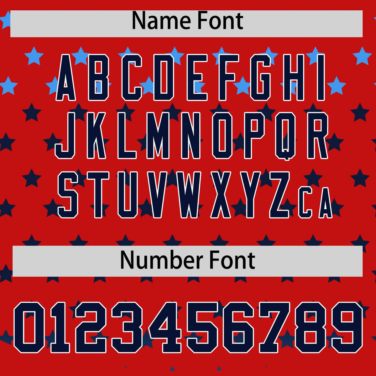 Custom Red Navy-White Raglan Sleeve Personalized Star Print Authentic Baseball Jersey Limited