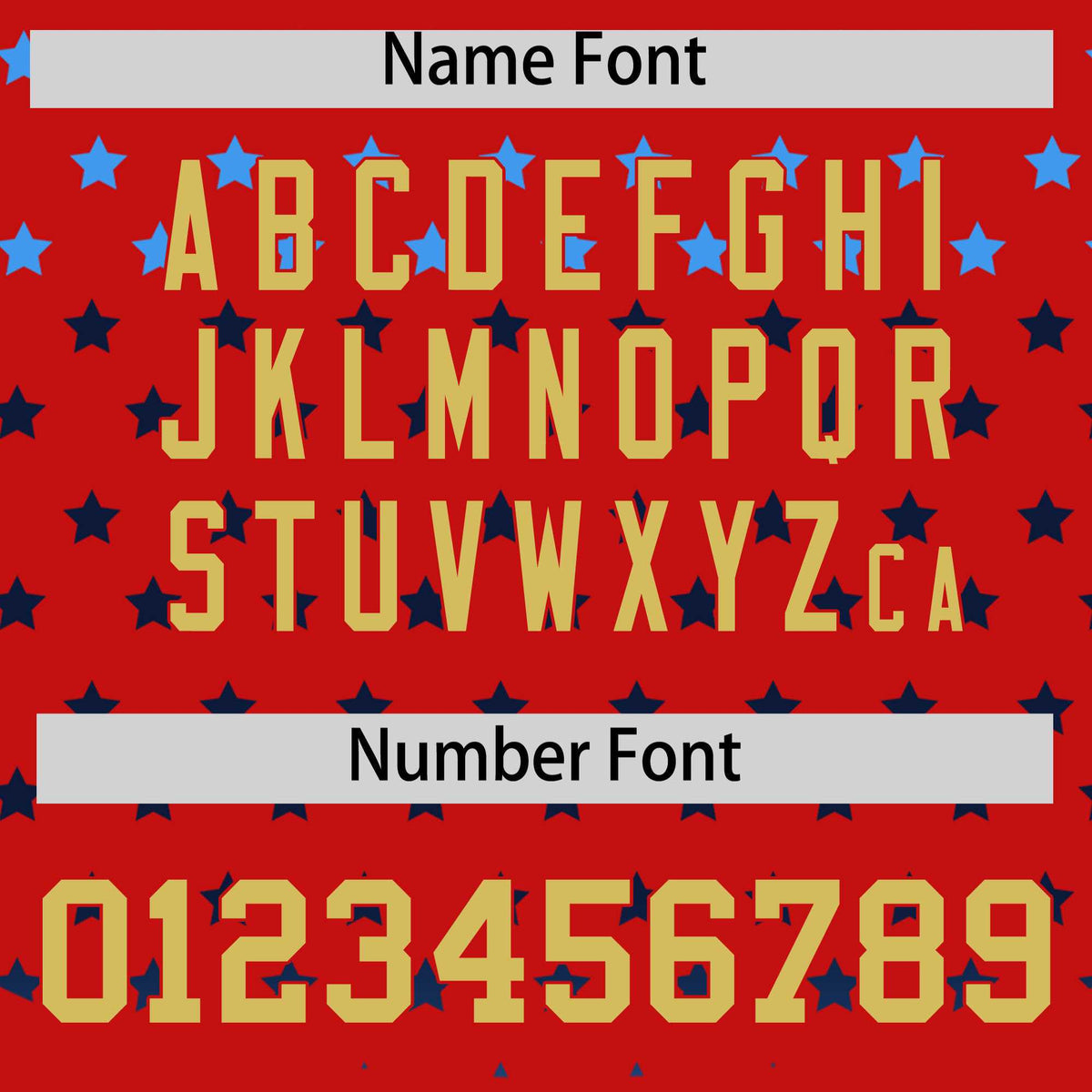 Custom Red Old Gold-White Raglan Sleeve Personalized Star Print Authentic Baseball Jersey Limited