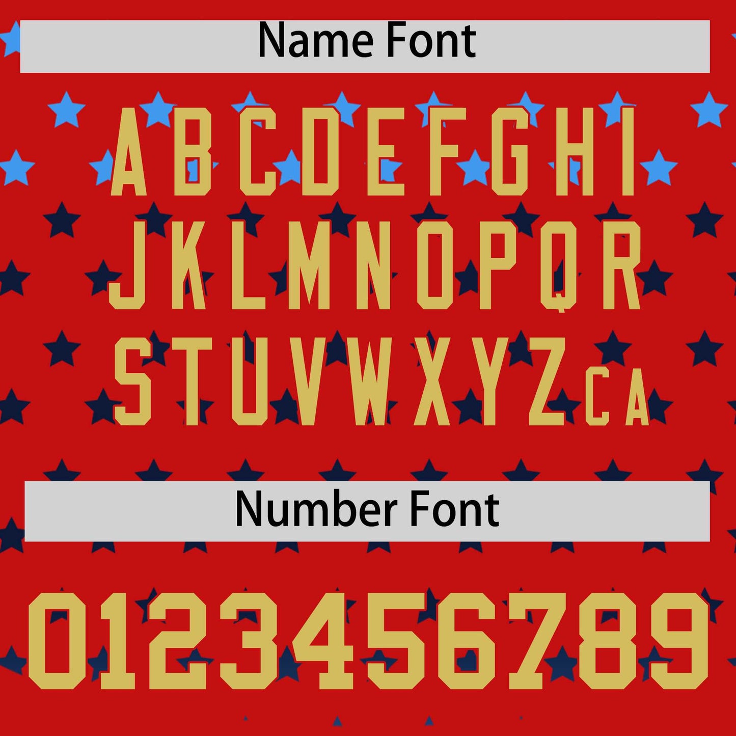 Custom Red Old Gold-White Raglan Sleeve Personalized Star Print Authentic Baseball Jersey Limited