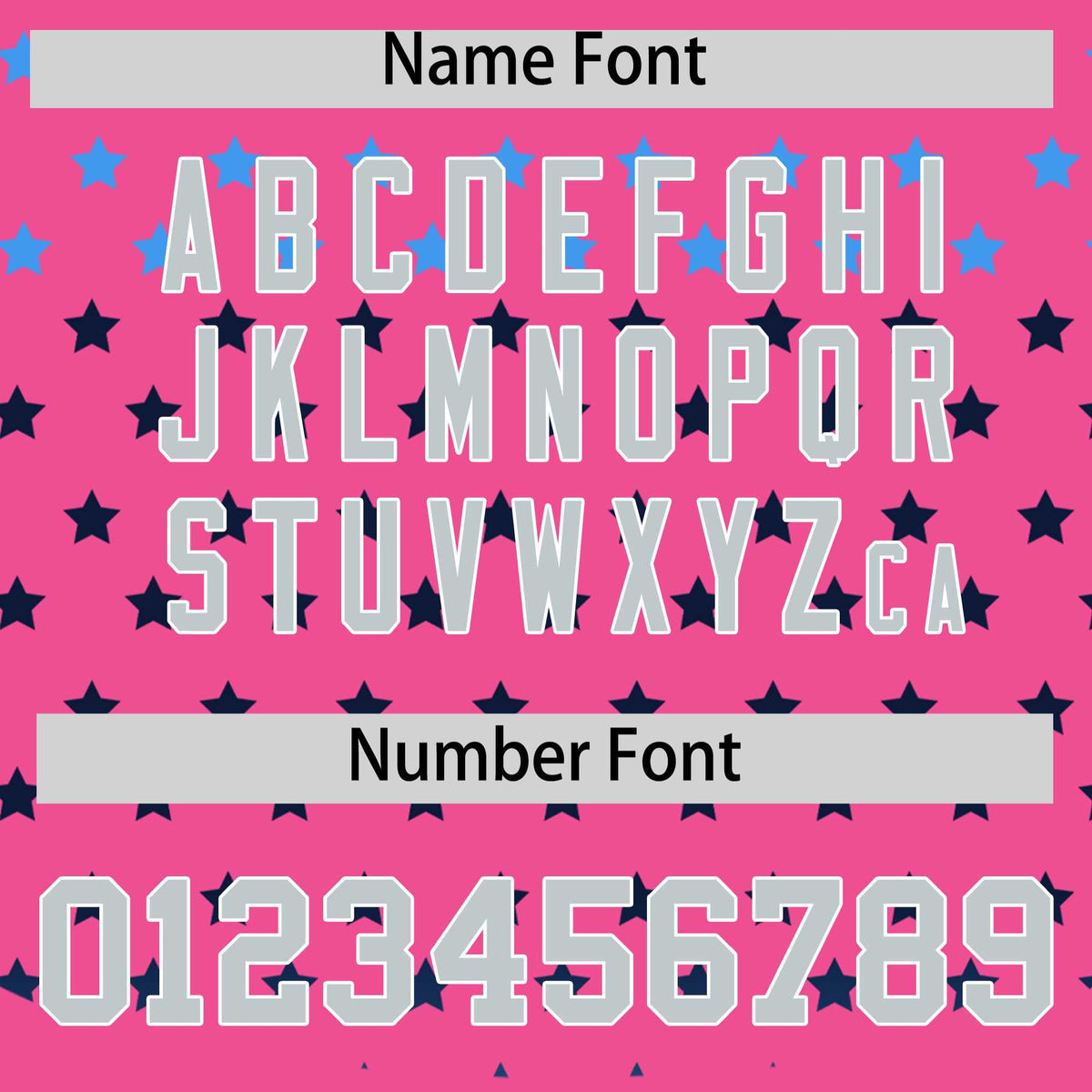 Custom Pink Silver-White Raglan Sleeve Personalized Star Print Authentic Baseball Jersey Limited