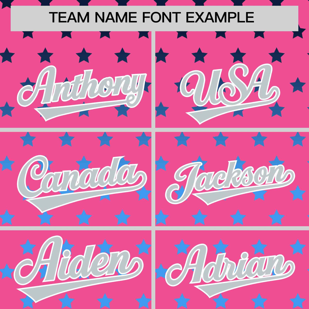 Custom Pink Silver-White Raglan Sleeve Personalized Star Print Authentic Baseball Jersey Limited