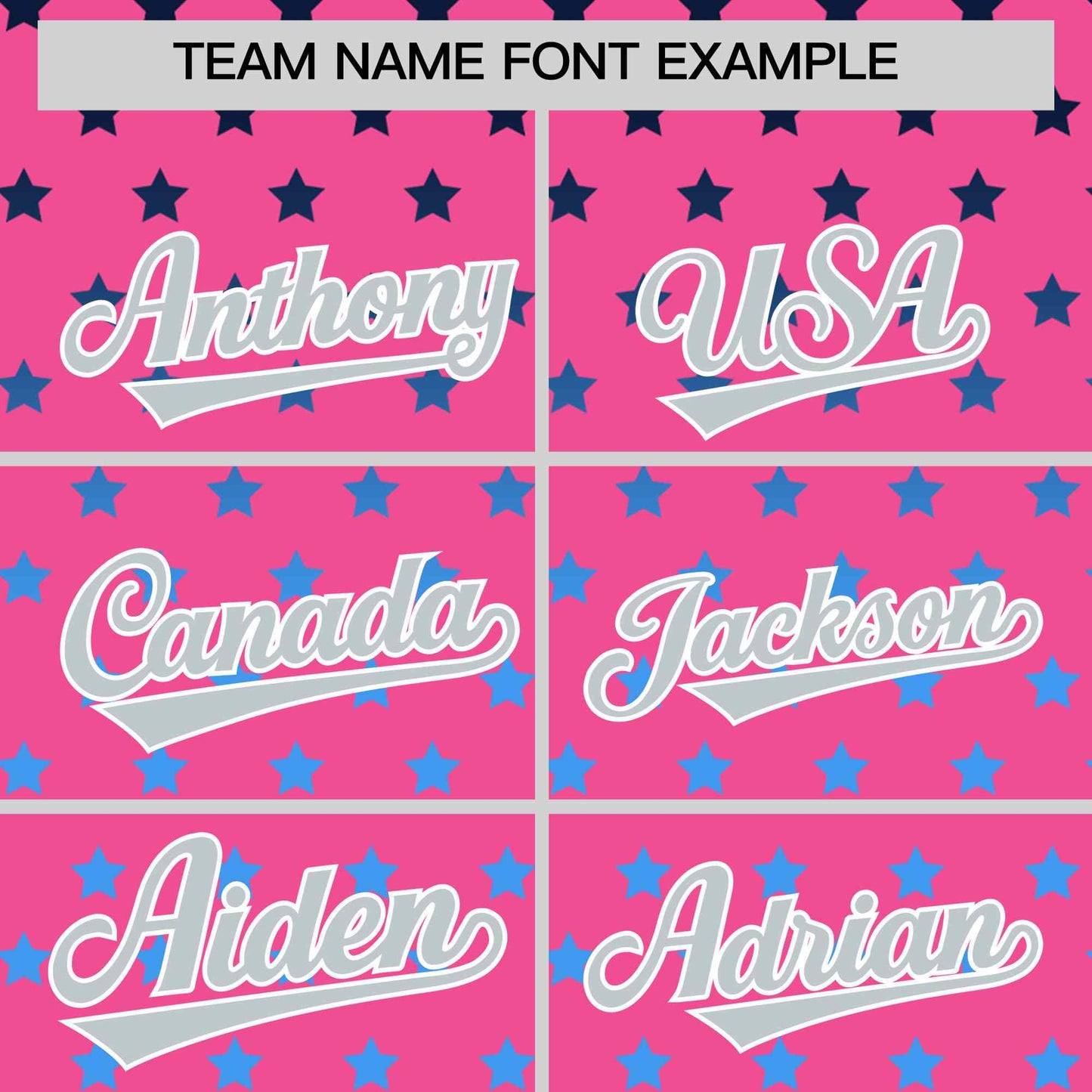 Custom Pink Silver-White Raglan Sleeve Personalized Star Print Authentic Baseball Jersey Limited