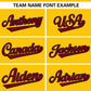 Custom Gold Crimson Gradient Side Personalized Star Pattern Authentic Baseball Jersey Limited