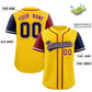 Custom Gold Crimson and Navy Raglan Sleeves Authentic Baseball Jersey Limited