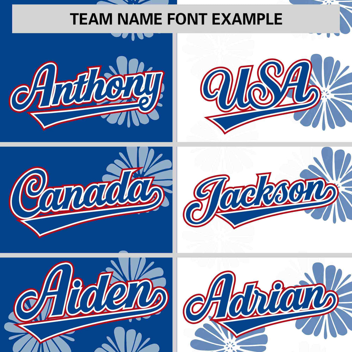 Custom Royal White Split Fashion Flower Graffiti Pattern Authentic Baseball Jersey Limited