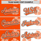 Custom Orange White Split Fashion Flower Graffiti Pattern Authentic Baseball Jersey Limited