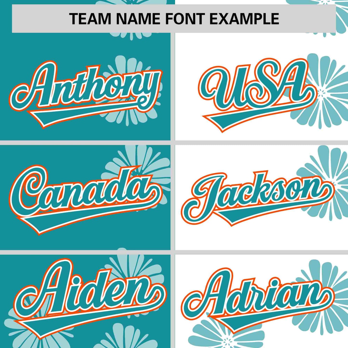 Custom Aqua White Split Fashion Flower Graffiti Pattern Authentic Baseball Jersey Limited