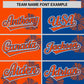 Custom Orange Royal Split Fashion Flower Graffiti Pattern Authentic Baseball Jersey Limited