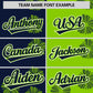 Custom Navy Neon Green Split Fashion Flower Graffiti Pattern Authentic Baseball Jersey Limited