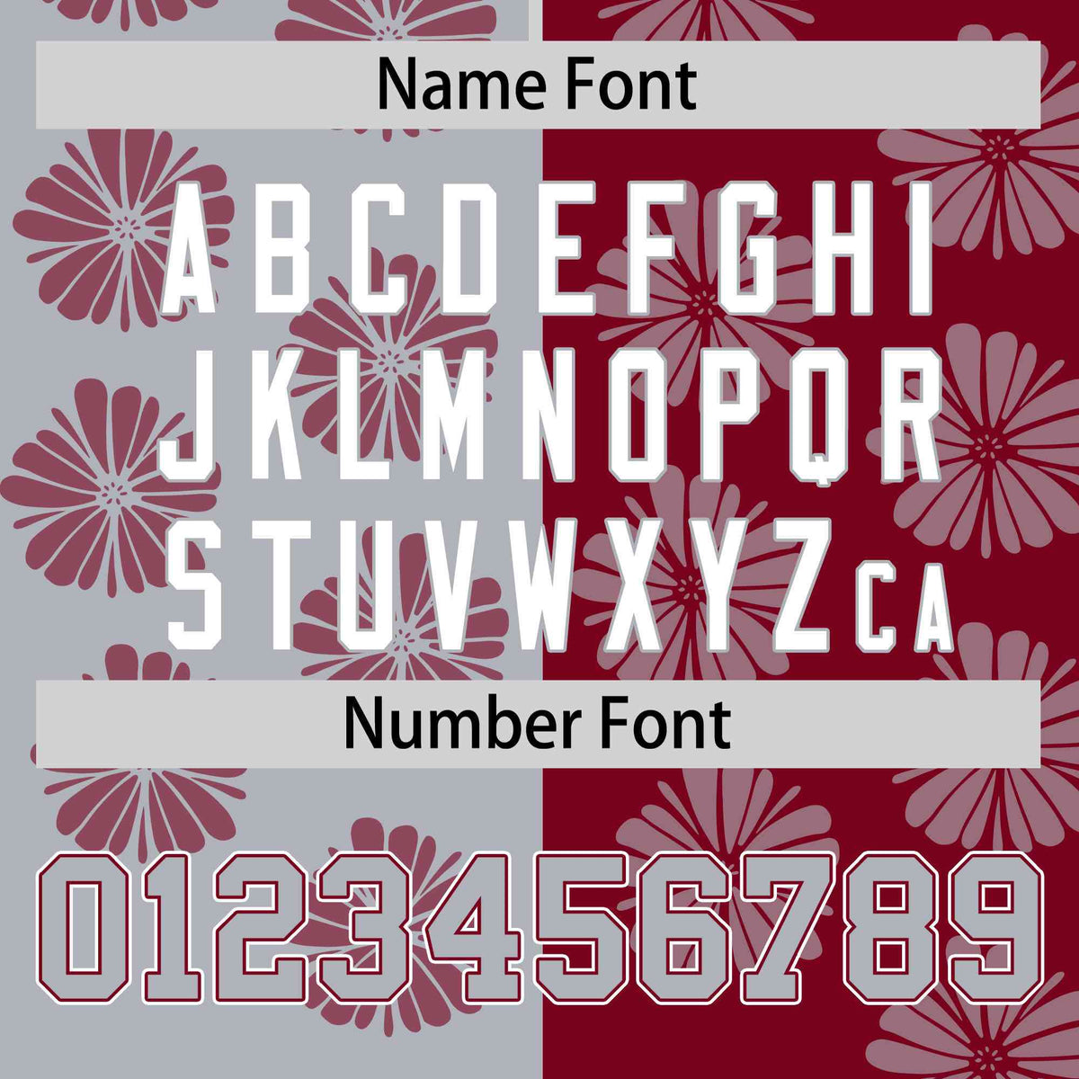 Custom Light Gray Crimson Split Fashion Flower Graffiti Pattern Authentic Baseball Jersey Limited