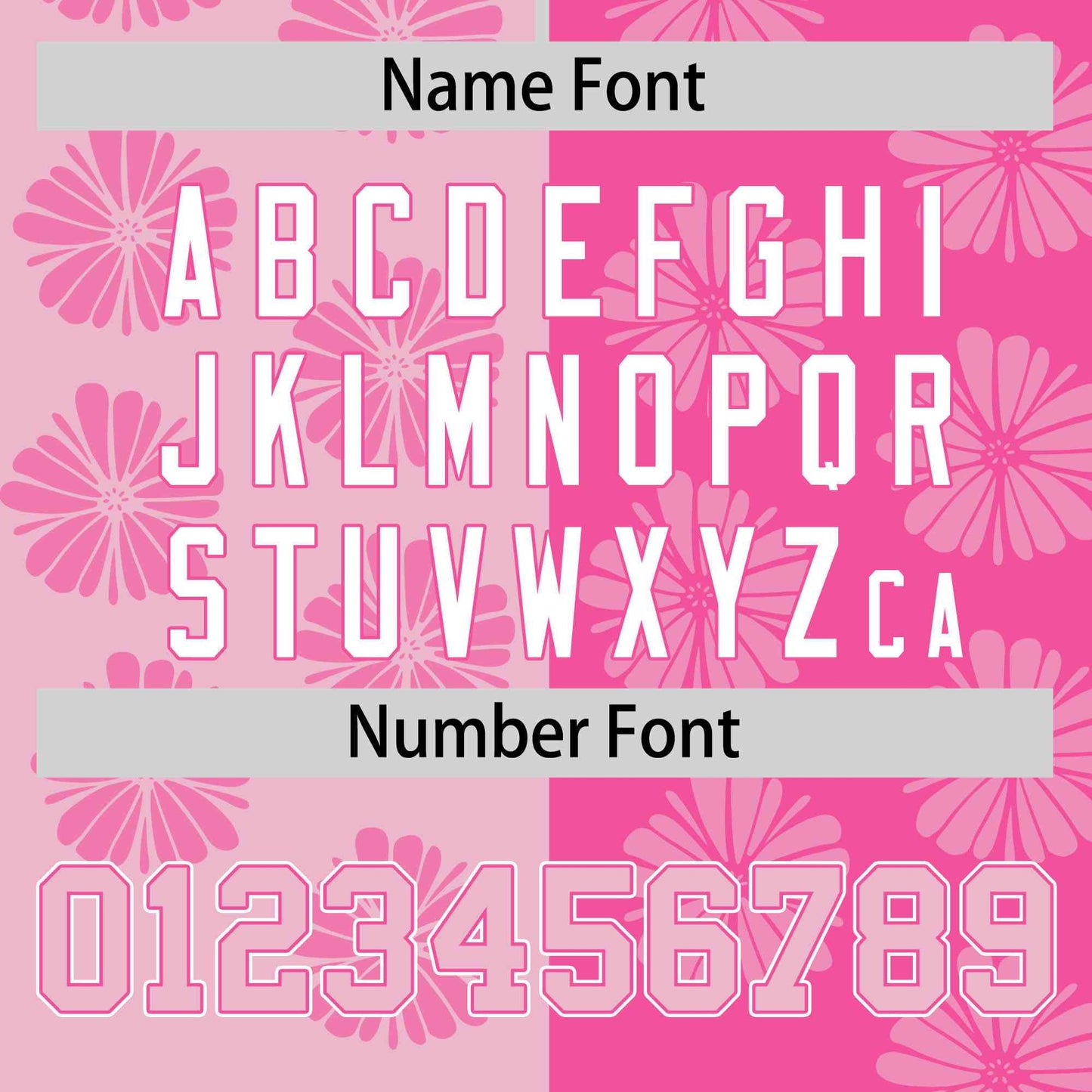 Custom Light Pink Pink Split Fashion Flower Graffiti Pattern Authentic Baseball Jersey Limited