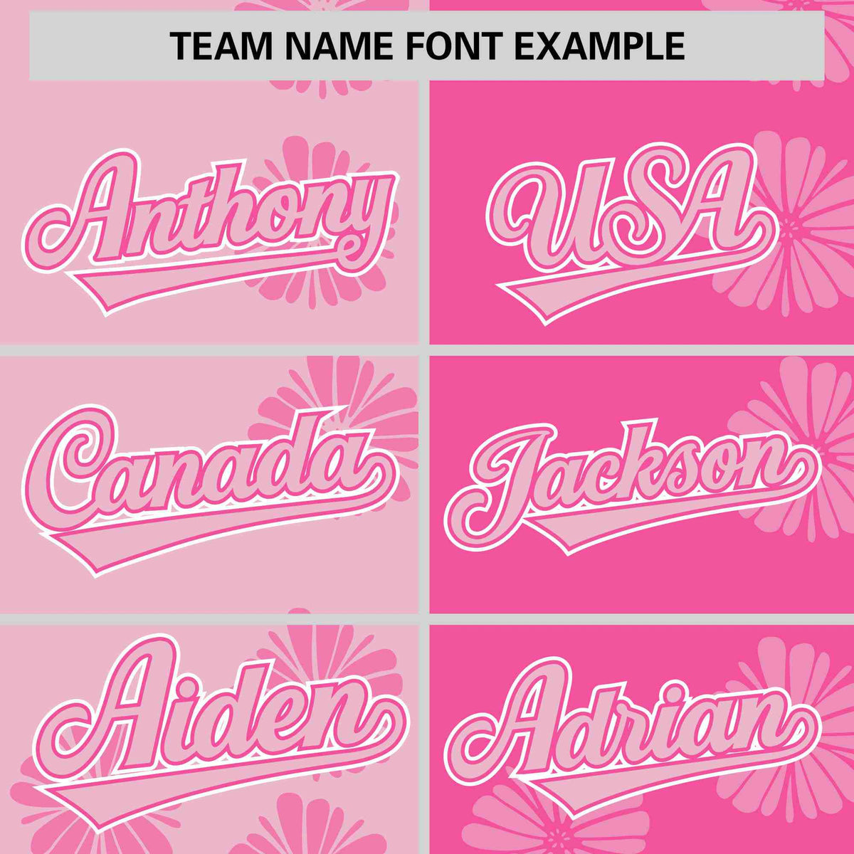 Custom Light Pink Pink Split Fashion Flower Graffiti Pattern Authentic Baseball Jersey Limited