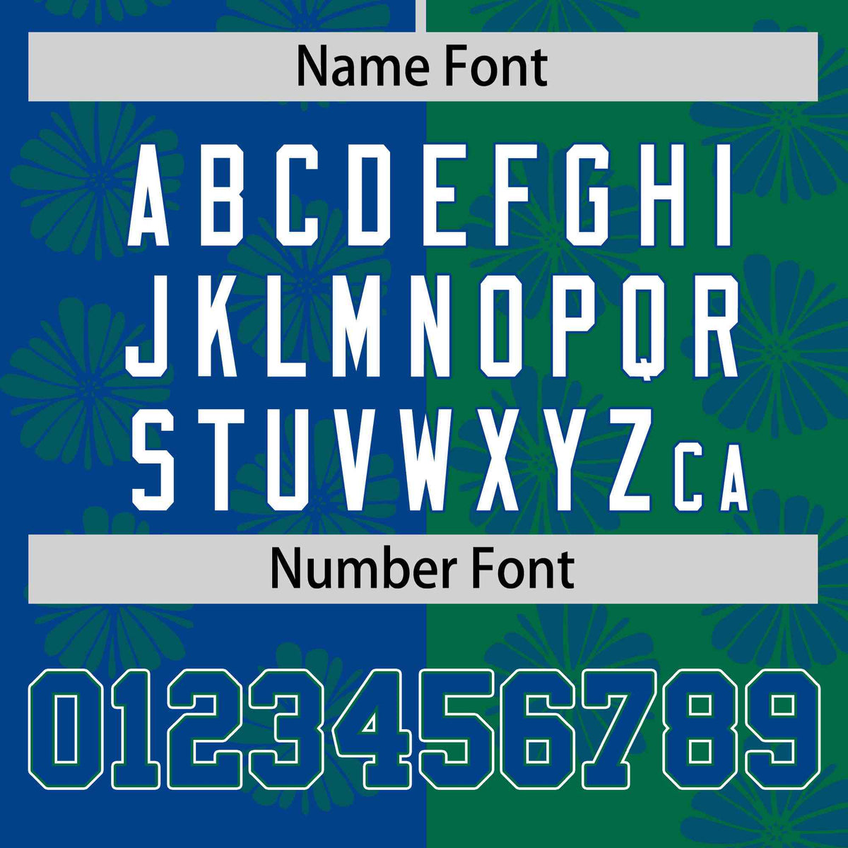 Custom Royal Kelly Green Split Fashion Flower Graffiti Pattern Authentic Baseball Jersey Limited