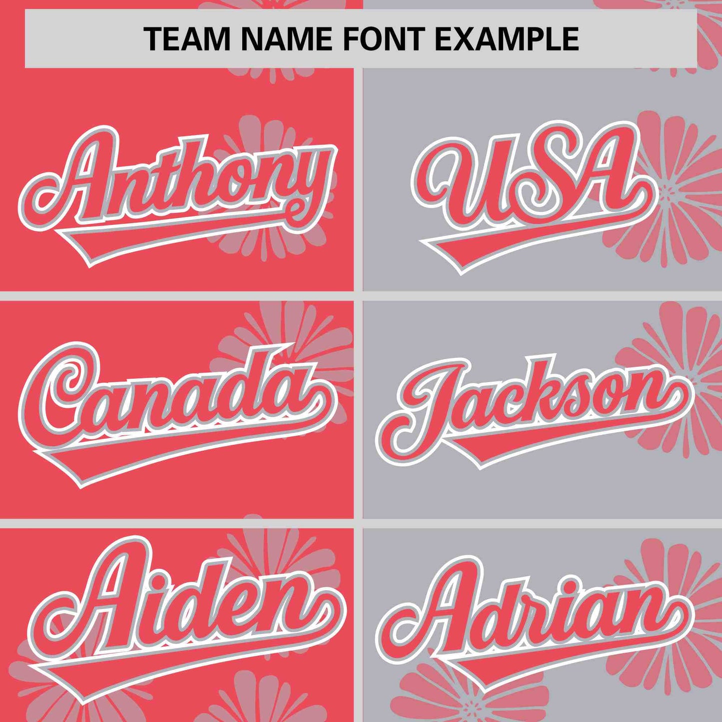 Custom Light Red Light Gray Split Fashion Flower Graffiti Pattern Authentic Baseball Jersey Limited