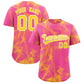 Custom Pink Fumes Graffiti Pattern Authentic Baseball Jersey