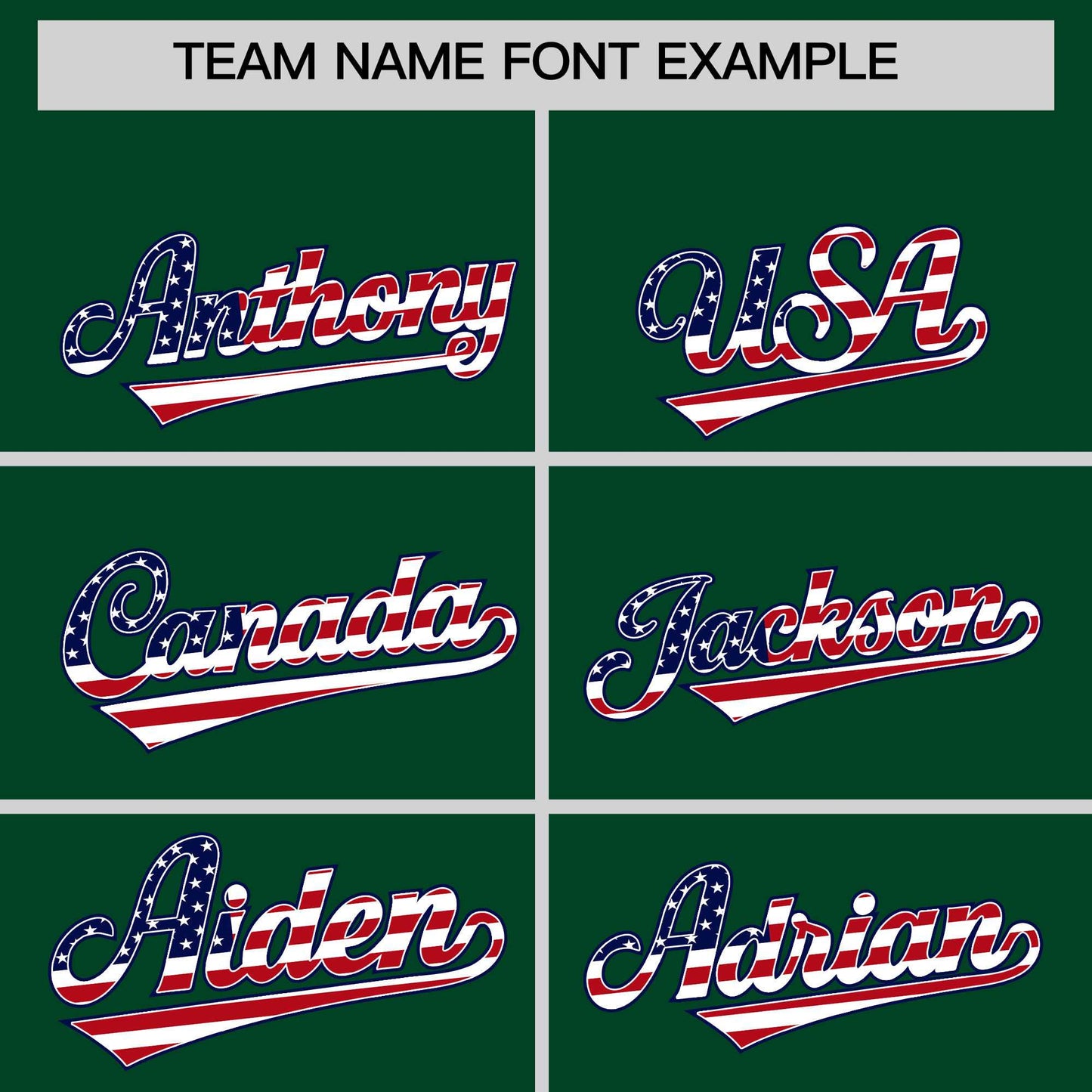 Custom Green American Flag Design Personalized Baseball Jersey Limited