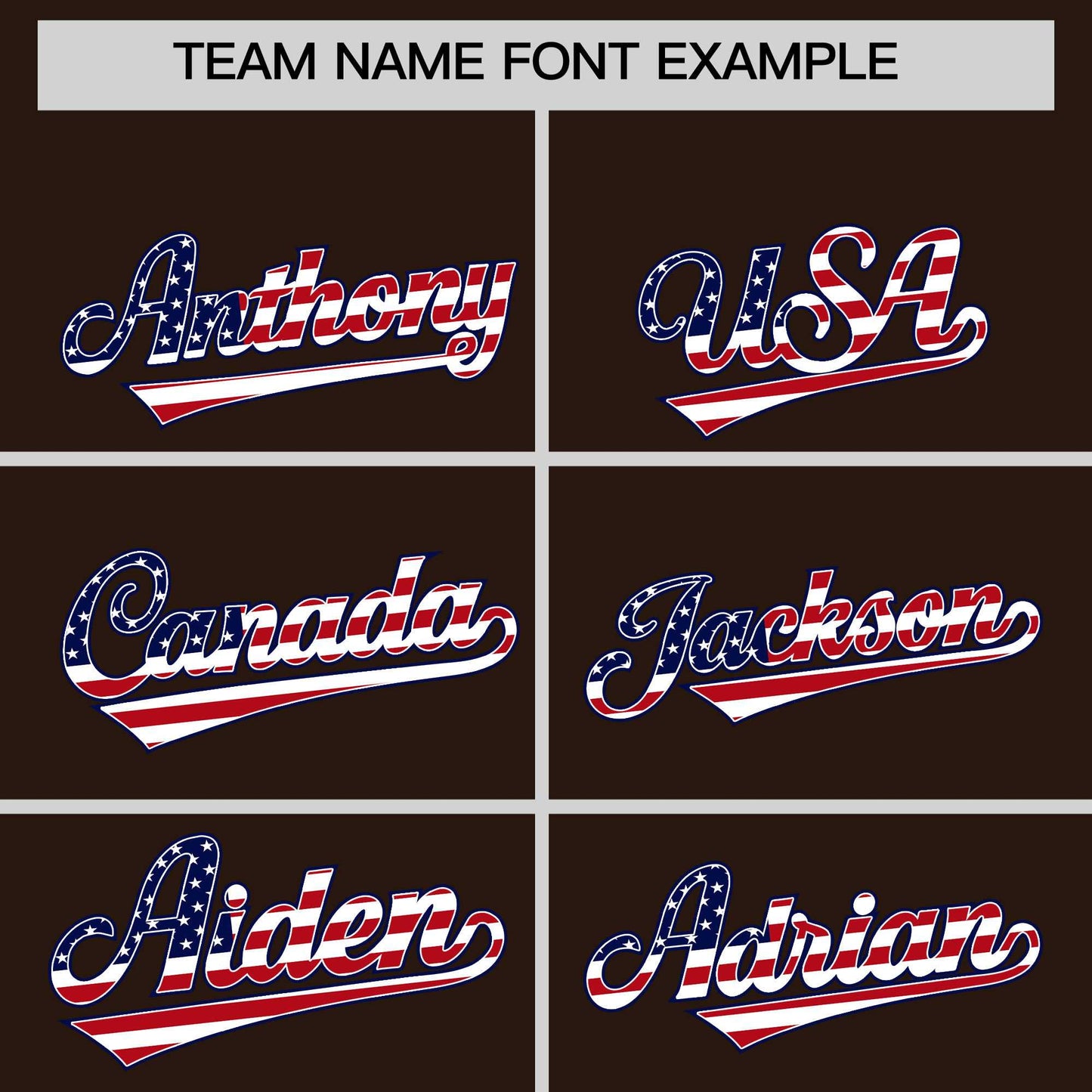 Custom Brown American Flag Design Personalized Baseball Jersey Limited