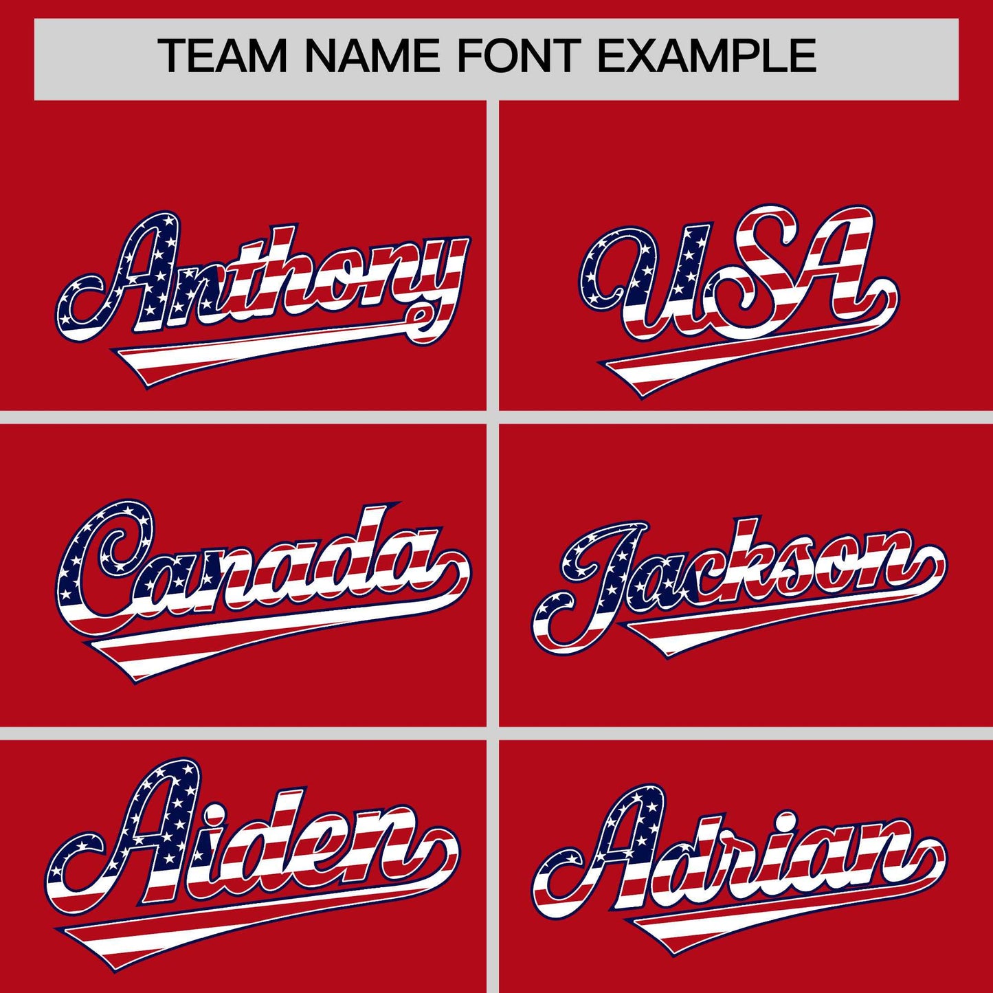 Custom Red American Flag Design Personalized Baseball Jersey Limited