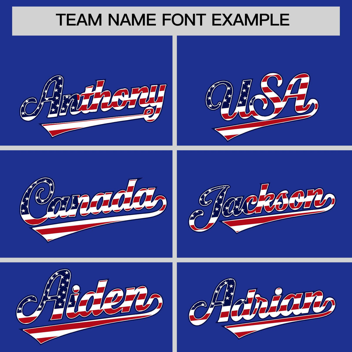 Custom Royal Blue American Flag Design Personalized Baseball Jersey Limited