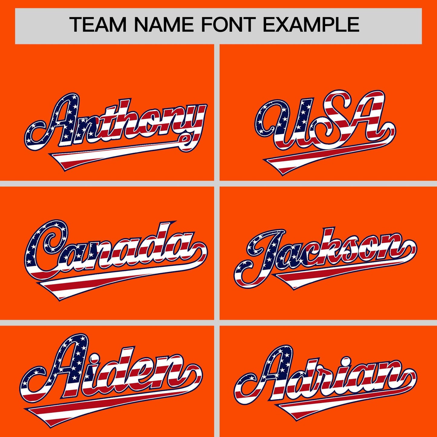 Custom Orange American Flag Design Personalized Baseball Jersey Limited