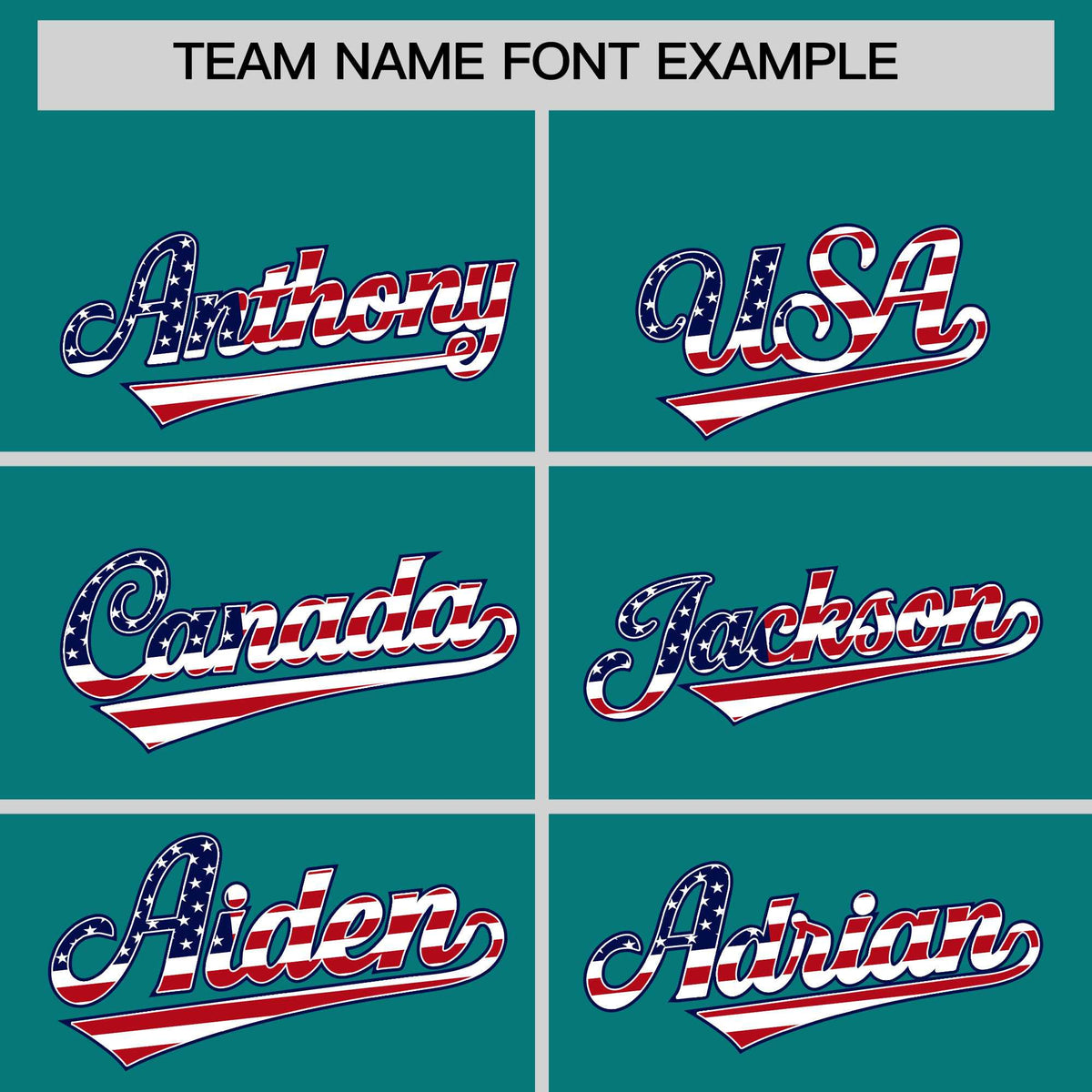 Custom Teal American Flag Design Personalized Baseball Jersey Limited