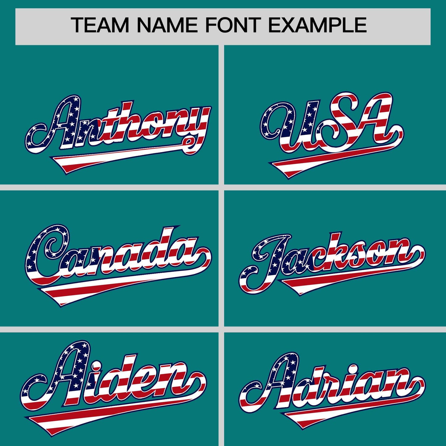 Custom Teal American Flag Design Personalized Baseball Jersey Limited