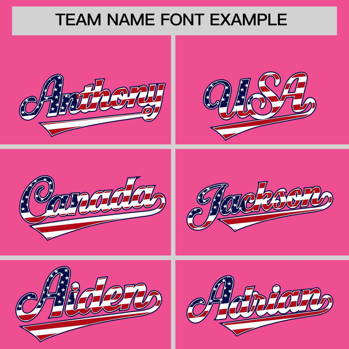 Custom Pink American Flag Design Personalized Baseball Jersey Limited