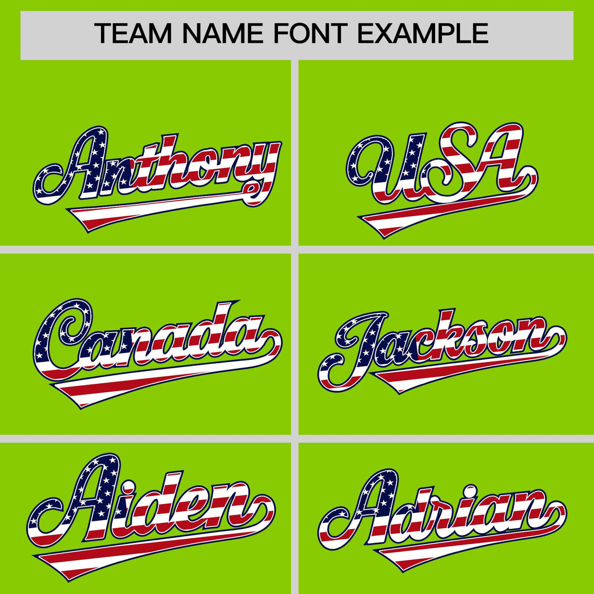 Custom Neon Green American Flag Design Personalized Baseball Jersey Limited