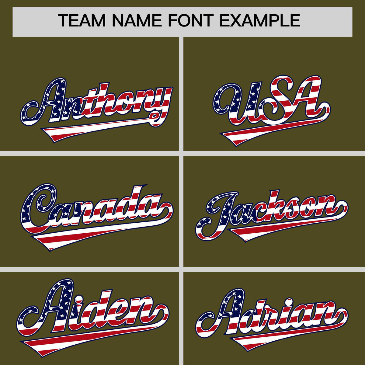 Custom Olive American Flag Design Personalized Baseball Jersey Limited