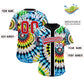 Custom Black Tie-Dye Graffiti Pattern Authentic Baseball Jersey Limited