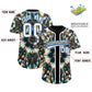 Custom Black Tie-Dye Graffiti Pattern Authentic Baseball Jersey Limited