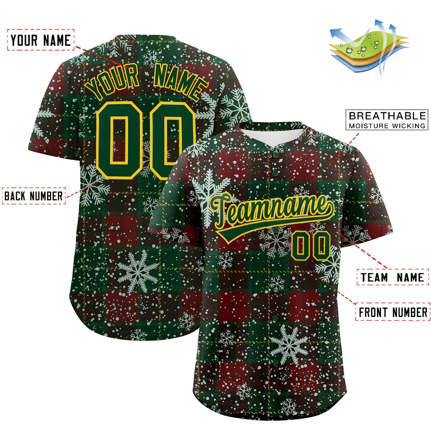 Custom Christmas Graffiti Pattern Authentic Baseball Jersey Limited