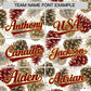 Custom Christmas Graffiti Pattern Authentic Baseball Jersey Limited