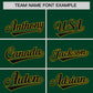 Custom Green Old Gold Baroque Style Personalized Baseball Jersey Limited