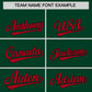 Custom Green Red Baroque Style Personalized Baseball Jersey Limited