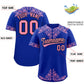 Custom Royal Light Pink Baroque Style Personalized Baseball Jersey Limited