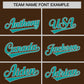 Custom Brown Teal Baroque Style Personalized Baseball Jersey Limited