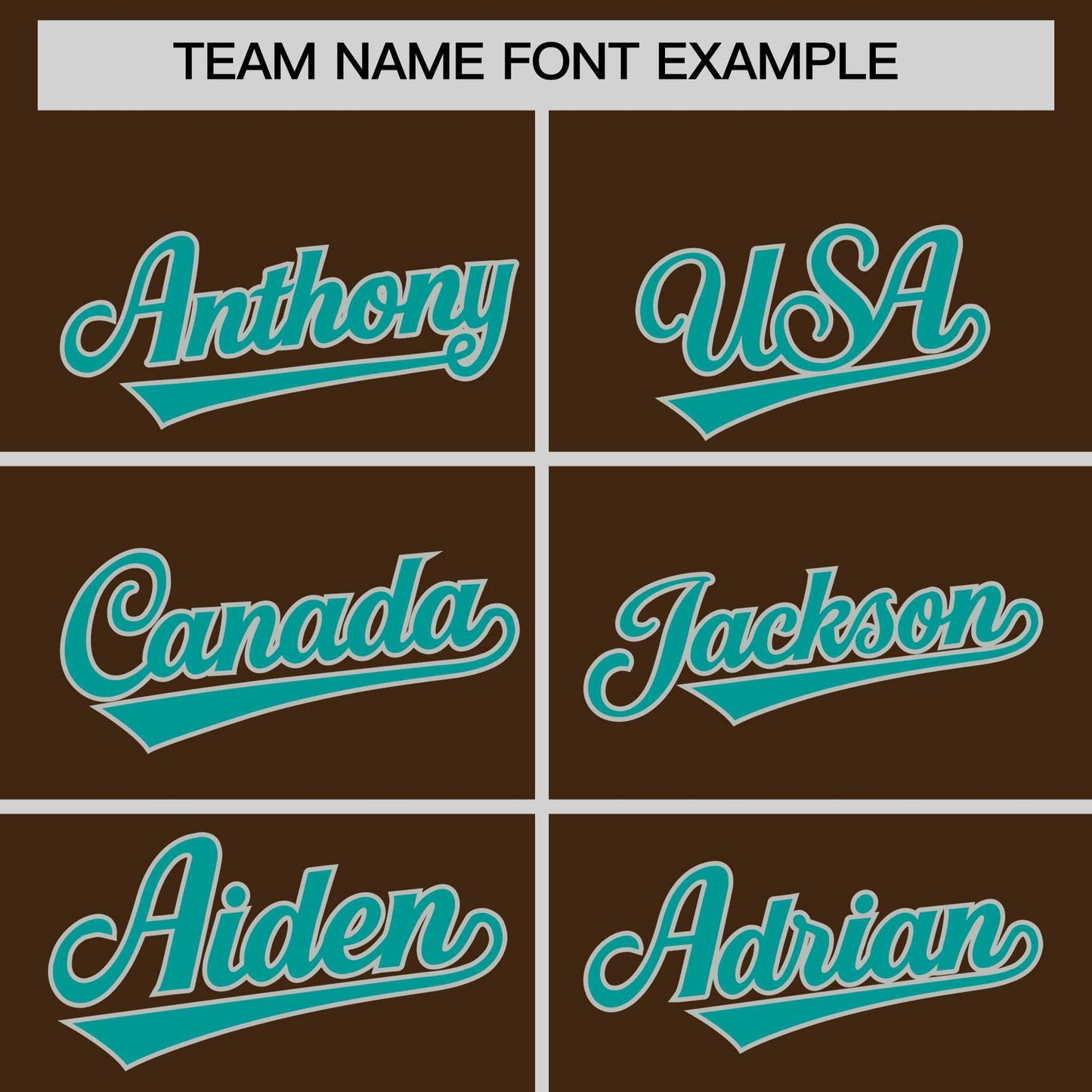 Custom Brown Teal Baroque Style Personalized Baseball Jersey Limited
